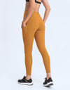 Wide Waistband Leggings with Pockets