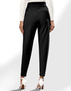 High Waist Straight Pants with Pockets