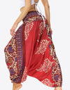 Smocked Long Harem Pants