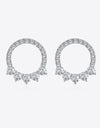 Moissanite Platinum-Plated Earrings