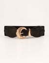 Shell Alloy Buckle Elastic Belt