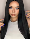 13*2" Long Lace Front Straight Synthetic Wigs 26" Long 150% Density