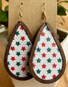 PU Teardrop Earrings