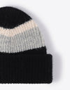 Tricolor Cuffed Knit Beanie