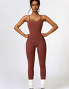 Basic Bae Open Back Spaghetti Strap Active Jumpsuit