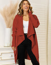 Long Sleeve Open Front Longline Cardigan