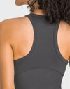 Racerback Cropped Sports Tank