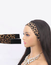 4-Pack Leopard Elastic Soft Wig Grips