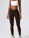 Slim Fit Wide Waistband Sports Leggings