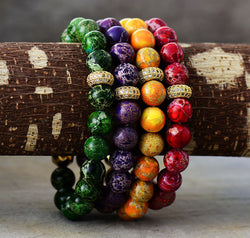 Natural Stone Beaded Bracelet