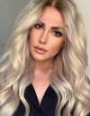 13*2" Wave Lace Front Synthetic Wigs in Gold 26" Long 150% Density