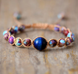 Imperial Jasper & Natural Stone Beaded Bracelet