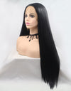 13*3" Lace Front Wigs Synthetic Long Straight 24" 130% Density