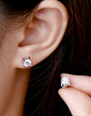 Moissanite 925 Sterling Silver Stud Earrings