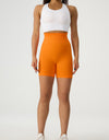 High Waist Wide Waistband Active Shorts