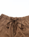 Drawstring Elastic Waist Pocket Shorts