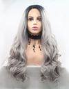 13*3" Lace Front Wigs Synthetic Long Wavy 24" 130% Density