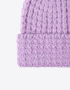 Waffle-Knit Cuff Beanie