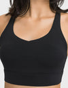 Breathable Crisscross Back Sports Bra