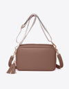 PU Leather Tassel Crossbody Bag