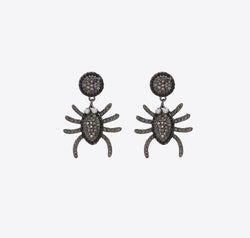 Spider Rhinestone Alloy Earrings
