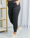 Leggings Depot Full Size Wide Waistband Cropped Joggers