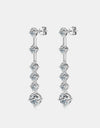 4 Carat Moissanite 925 Sterling Silver Earrings