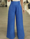 Plus Size High Waist Wide Leg Pants