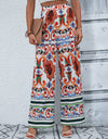 Printed High-Rise Wide Leg Pants