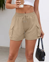 Drawstring Elastic Waist Shorts with Pockets