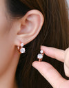 1.3 Carat Moissanite 925 Sterling Silver Earrings