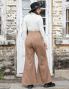 Plus Size Pocketed Flare Pants