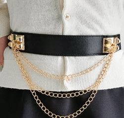 Elastic Belt with Chain