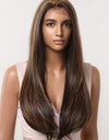 13*2" Lace Front Wigs Synthetic Long Straight 26" 150% Density