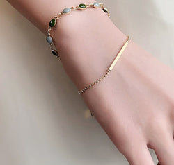 Alloy Double-Layered Bracelet