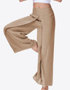 Smocked Split Wide Leg Long Pants