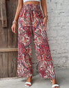 Printed Wide Leg Pants