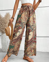 Printed Wide Leg Pants