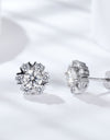 925 Sterling Silver Moissanite Stud Earrings