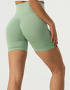 High Waist Wide Waistband Active Shorts