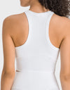 Racerback Cropped Sports Tank