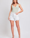 YMI Jeanswear Distressed Frayed Hem Denim Shorts