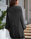 Open Front Longline Cardigan