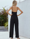 Adjustable Spaghetti Strap Jumpsuit with Pockets