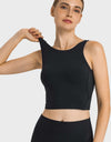 Feel Like Skin Highly Stretchy Cropped Sports Tank