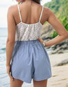 Perfee Lace V-Neck Spaghetti Strap Romper