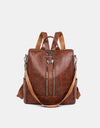 PU Leather Backpack Bag