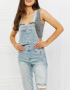 Judy Blue Melina Full Size Distressed Straight Leg Overalls