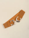 Zinc Alloy Buckle Elastic Wide Belt