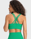 Crisscross Scoop Neck Active Tank